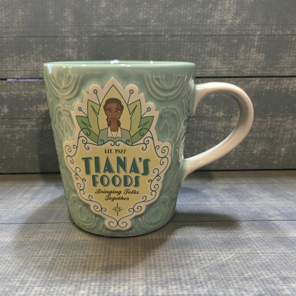 Disney Other - Disney Parks Tiana’s Bayou Tiana's Foods Stoneware 16oz Coffee Mug NEW